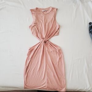 Light pink cutout dress
